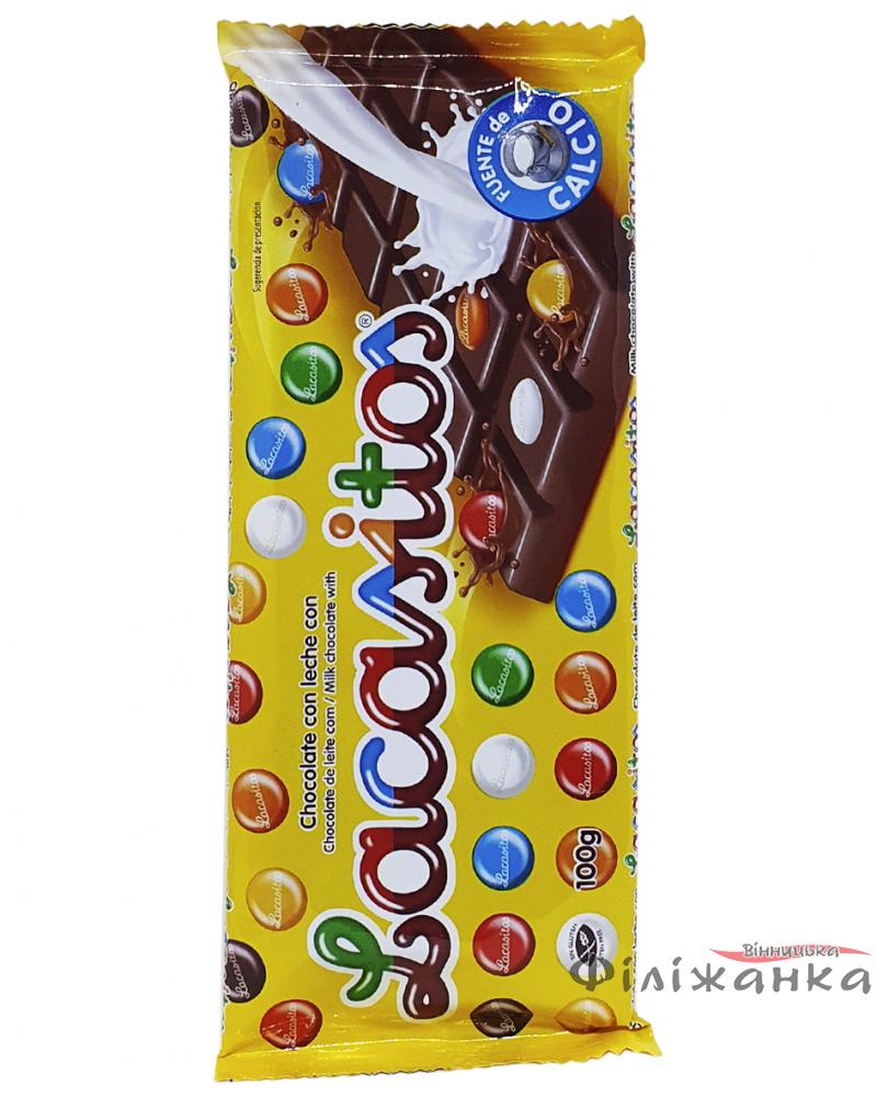 Шоколад Lacasitos Молочний з глазурованим драже 100 г (52815)