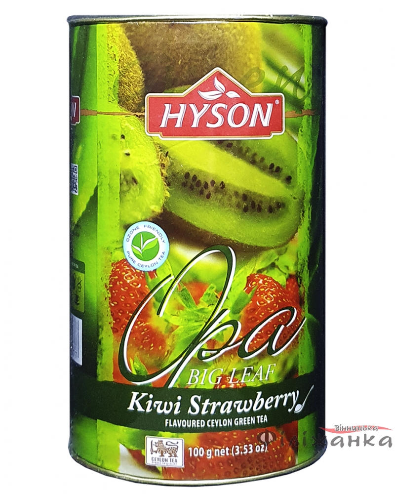 Чай Hyson зеленый с киви и клубникой Kivi Strawberry 100 г   (1391)