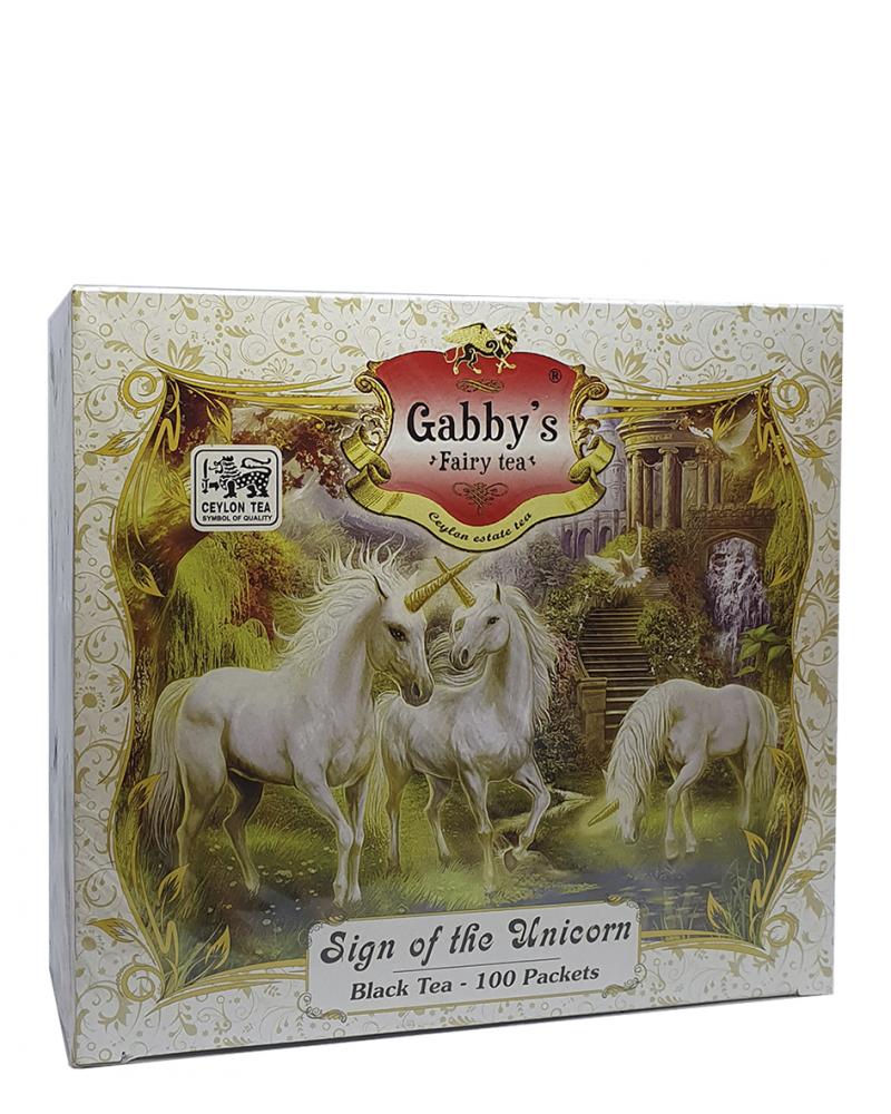 Чай Gabby's Знак Єдинорога чорний в пакетиках 100 шт х 2 г (841)