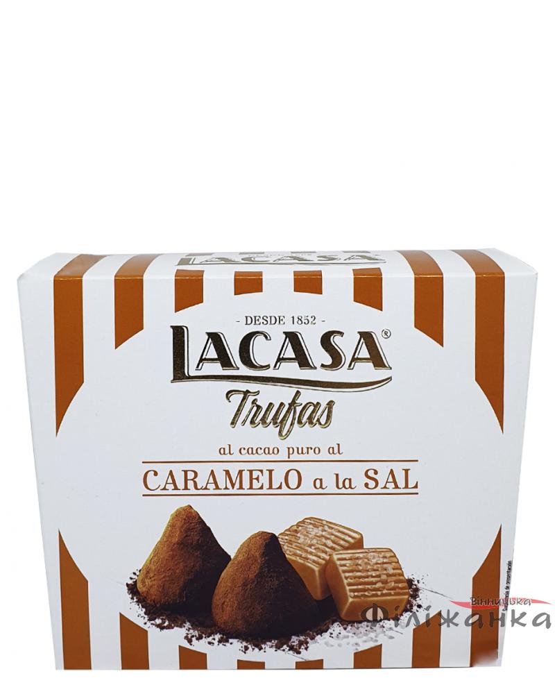 Конфеты трюфели Lacasa Trufas Caramelo a la Sal c соленой карамелью 200 г (55340)