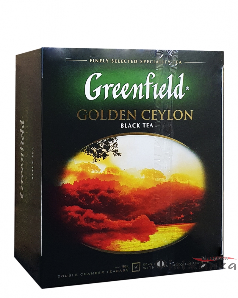Чай Greenfield Golden Ceylon черный в пакетиках 50 шт х 2 г (54310)