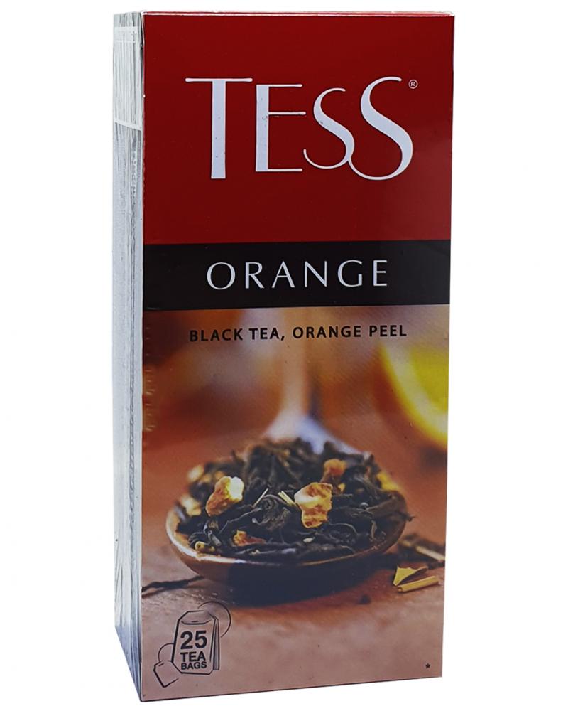 Чай Tess Orange чорний з цедрою апельсину в пакетиках 25 шт х 1,5 г (52512)