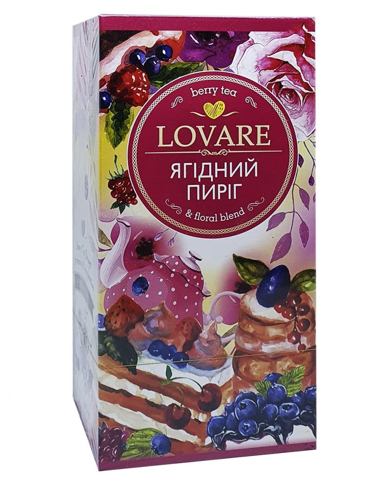 Чай Lovare Ягодный Пирог в пакетиках 24 шт х 1,5 г (53140)