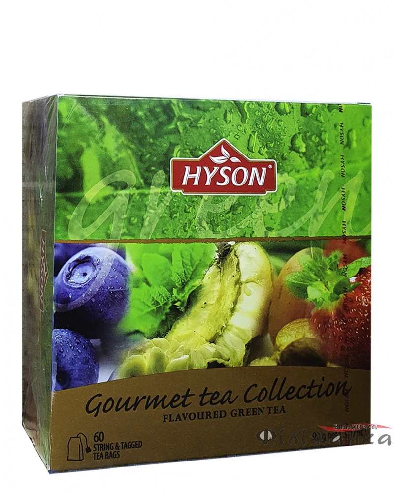 Чай Hyson  зеленый Чайная коллекция Гурман 6 вкусов 60 шт х 1,5  (1061)