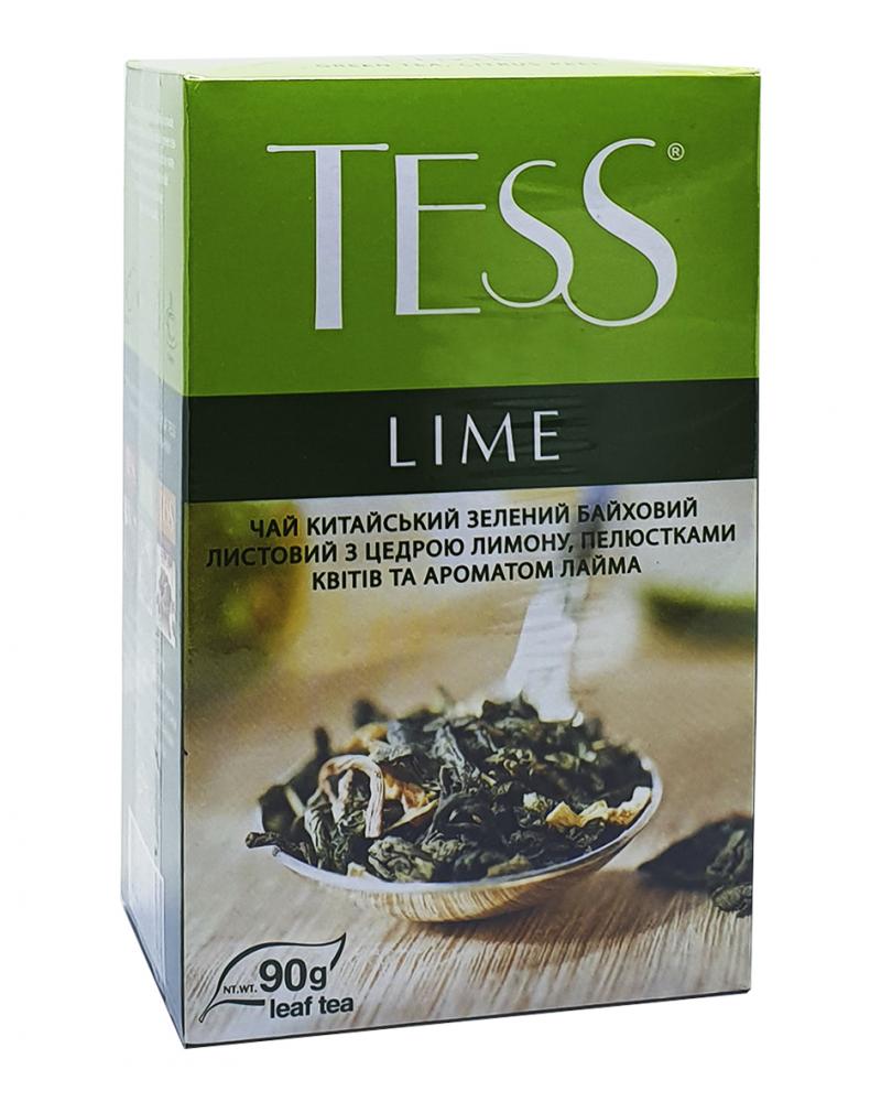 Чай Tess Lime зеленый с цедрой лимона и лепестками цветов 90 г (721)