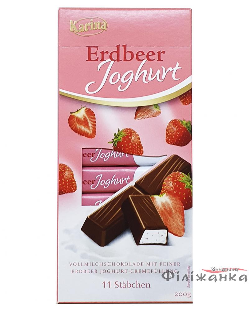 Шоколад Karina Erdbeer Yoghurt 200 г (55379)