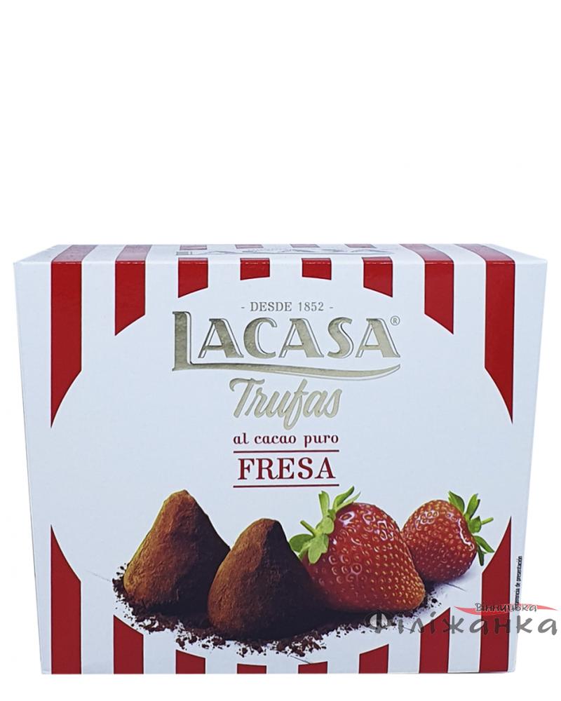 Цукерки трюфель Lacasa Trufas al cacao puro Fresa з полуницею  200 г (55875)
