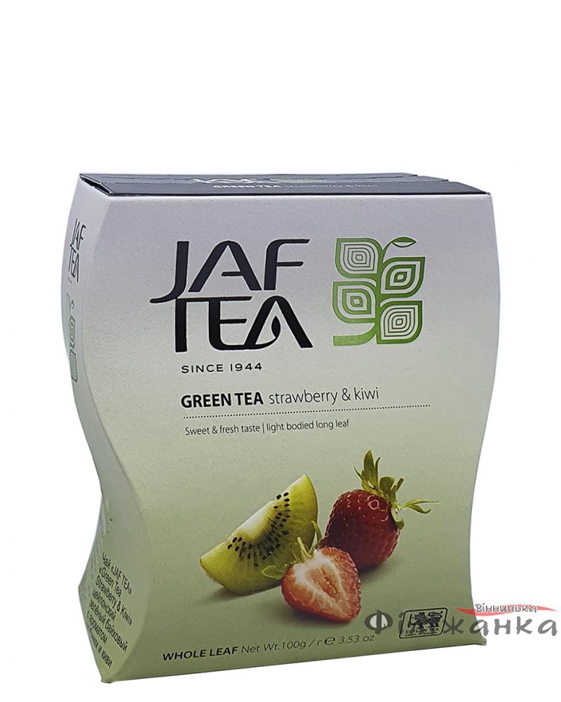 Чай Jaf Tea strawberry & kiwi зеленый с ароматом клубники и киви 100 г (1177)
