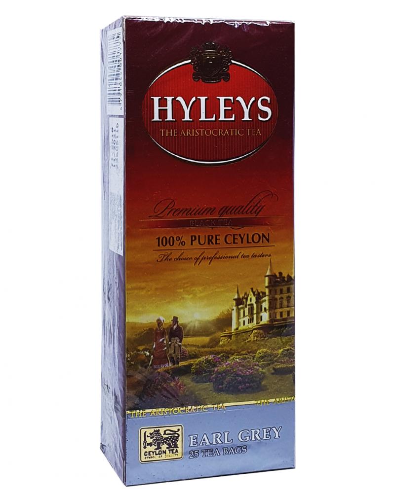 Чай Hyleys Earl Grey чорний з бергамотом в пакетиках 25 шт х 2 г (650)