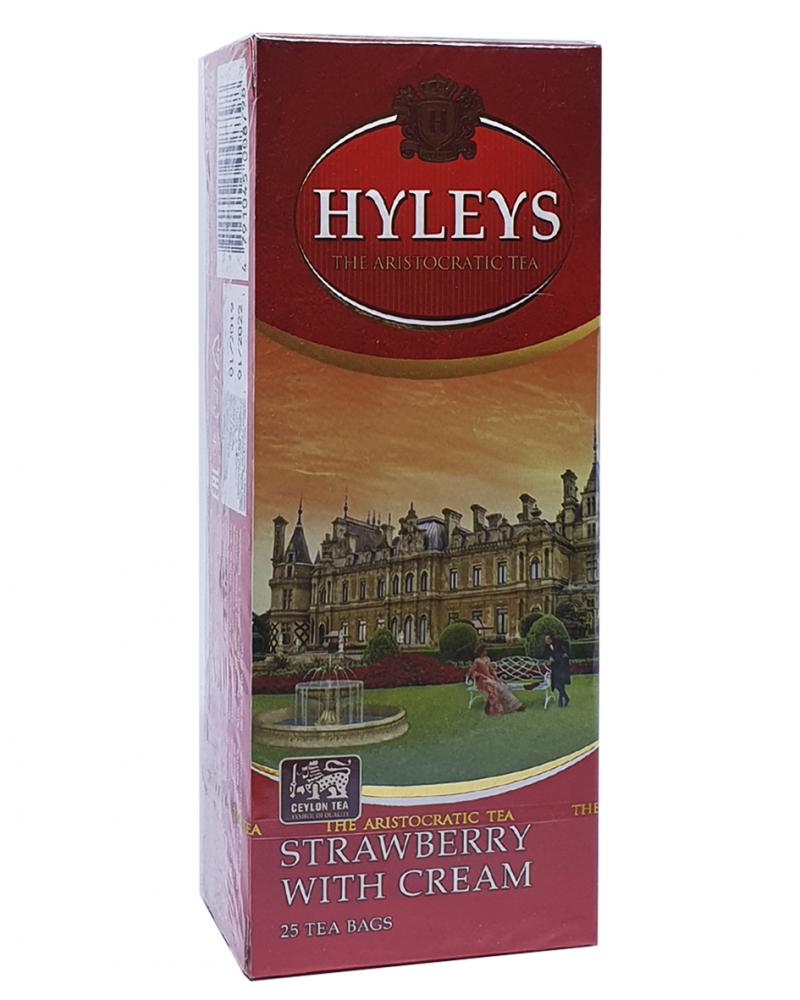 Чай Hyleys "Клубника со сливками" черный с ароматом клубники 25 шт х 1,5 г  (658)