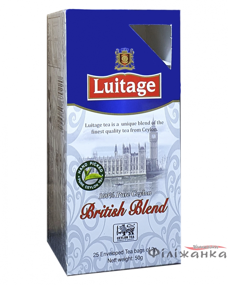 Чай Luitage British Blend черный в пакетиках 25 шт х 2 г (53395)