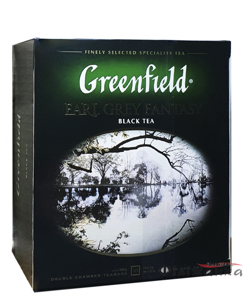 Чай Greenfield Earl Grey Fantasy чорний з цедрою цитрусових і ароматом бергамота в пакетиках 50 шт х 2 г (54311)