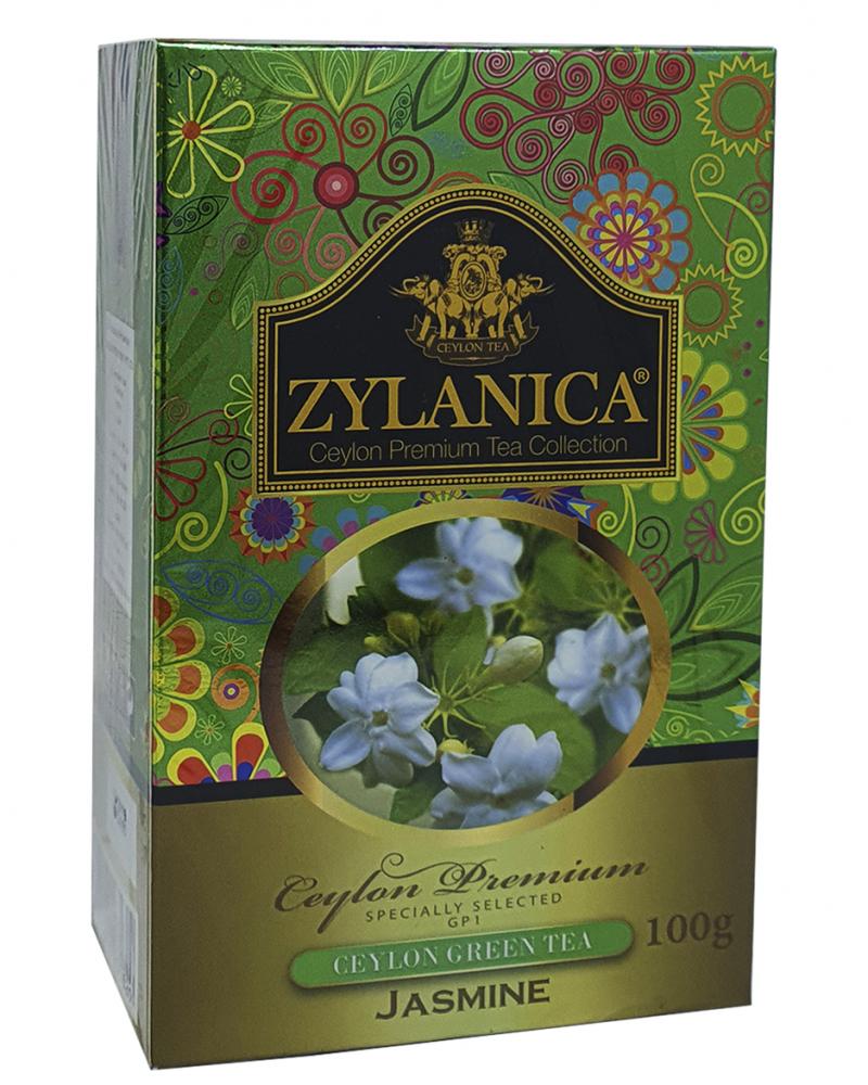 Чай зелений з жасмином Zylanica Jasmine Ганпаудер 100 г (51928)