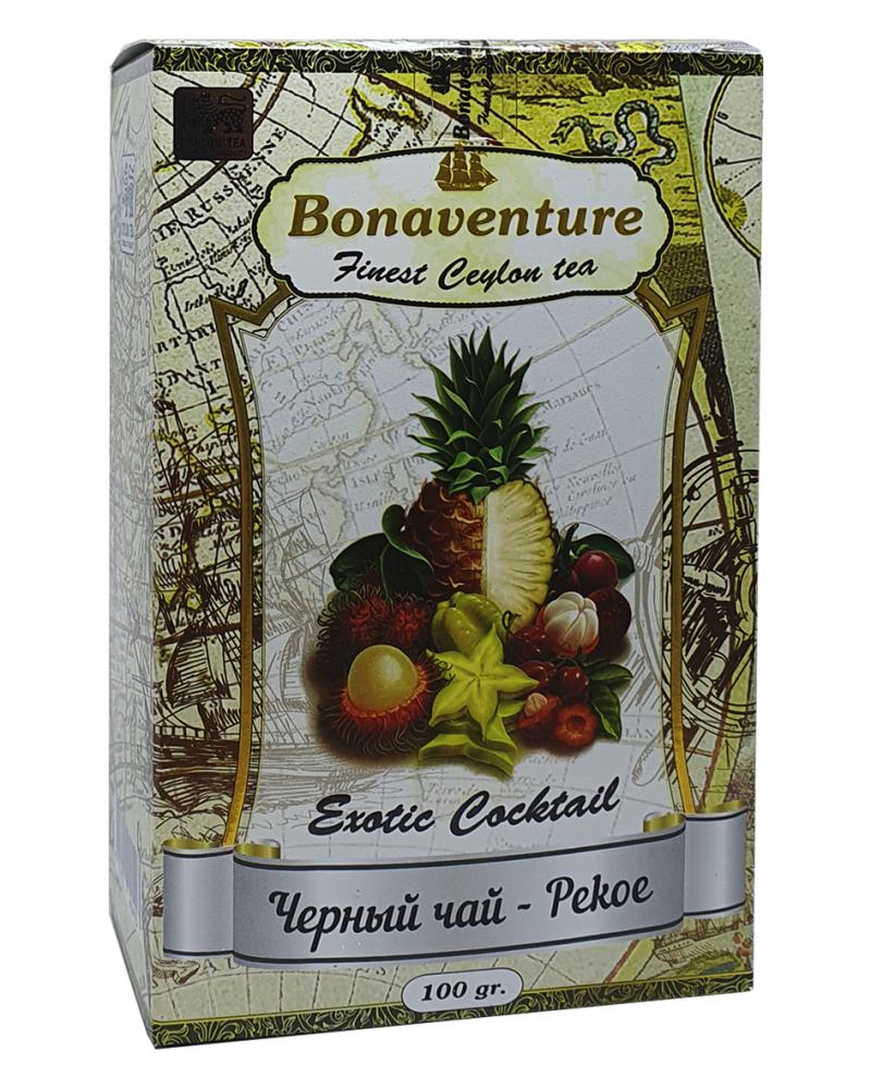 Чай Bonaventure Exotic Cocktail черный с экзотическими фруктами 100 г (1748)