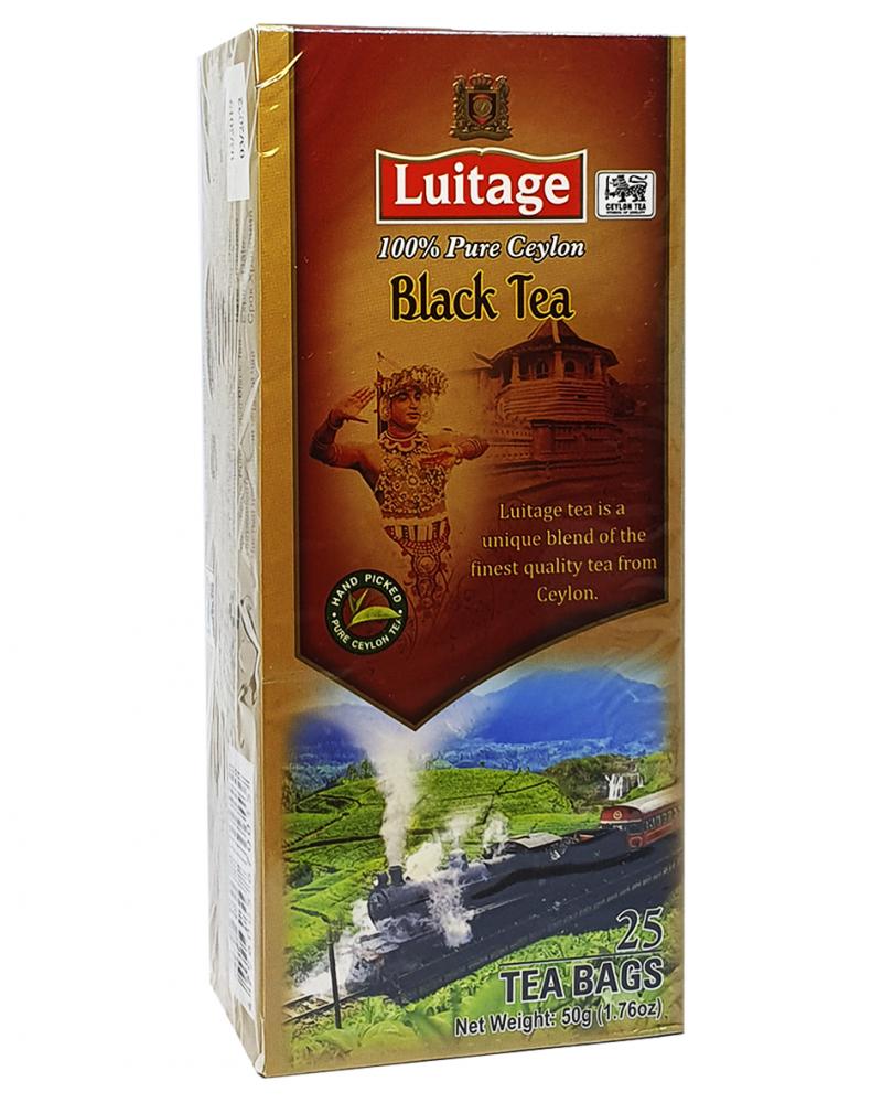 Чай Luitage Black Tea чорний в пакетиках 25 шт х 2 г (53091)