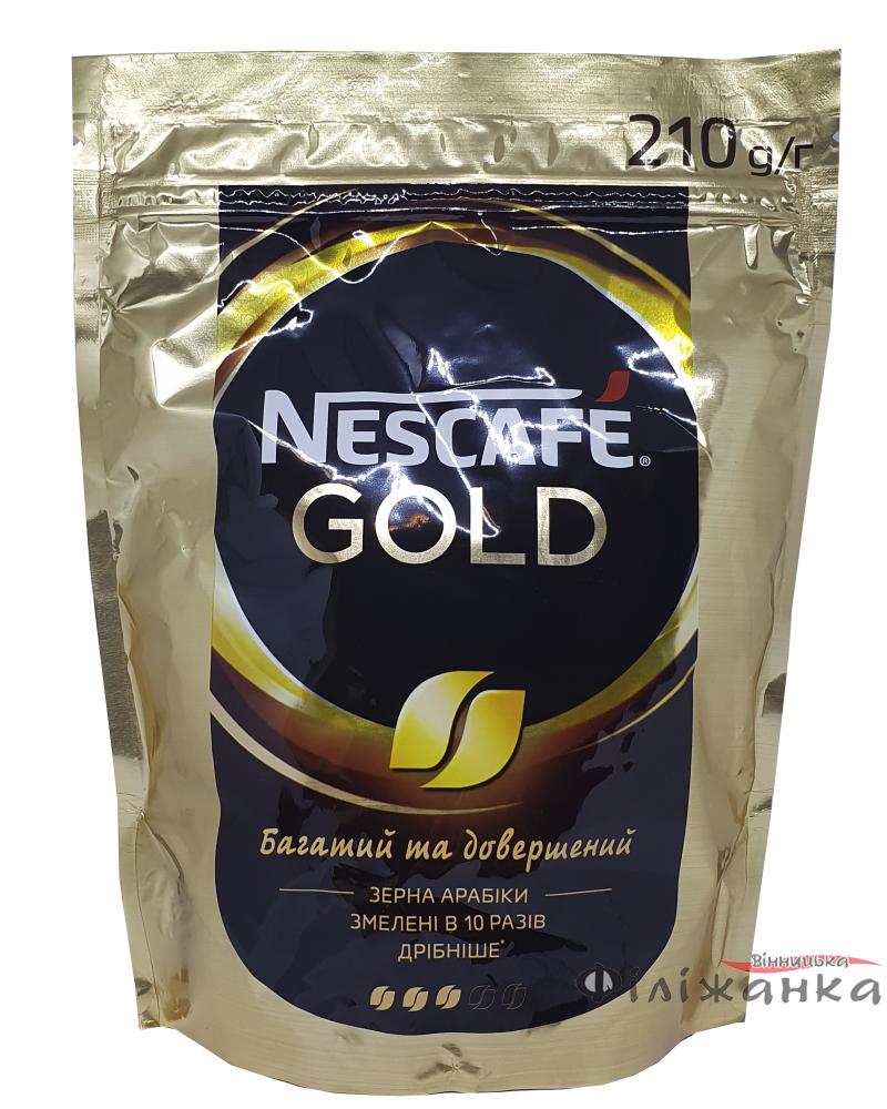 Кава розчинна з додаванням меленої Nescafe Gold 210 г (489)