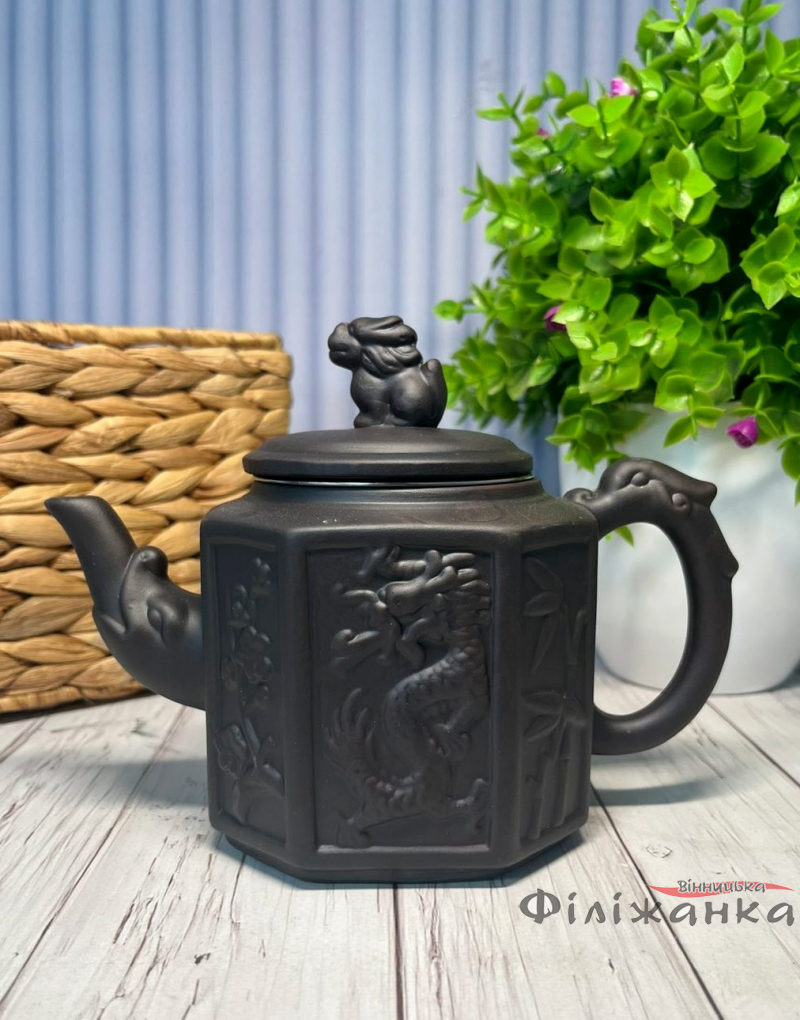 Чайник из исинской глины Бамбуковый Дракон 580 мл (60566)