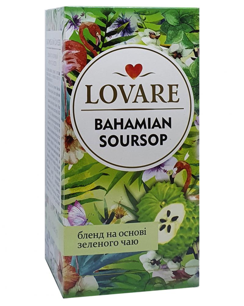Чай Lovare Багамський Саусеп зелений в пакетиках 24 шт х 1,5 г (54714)