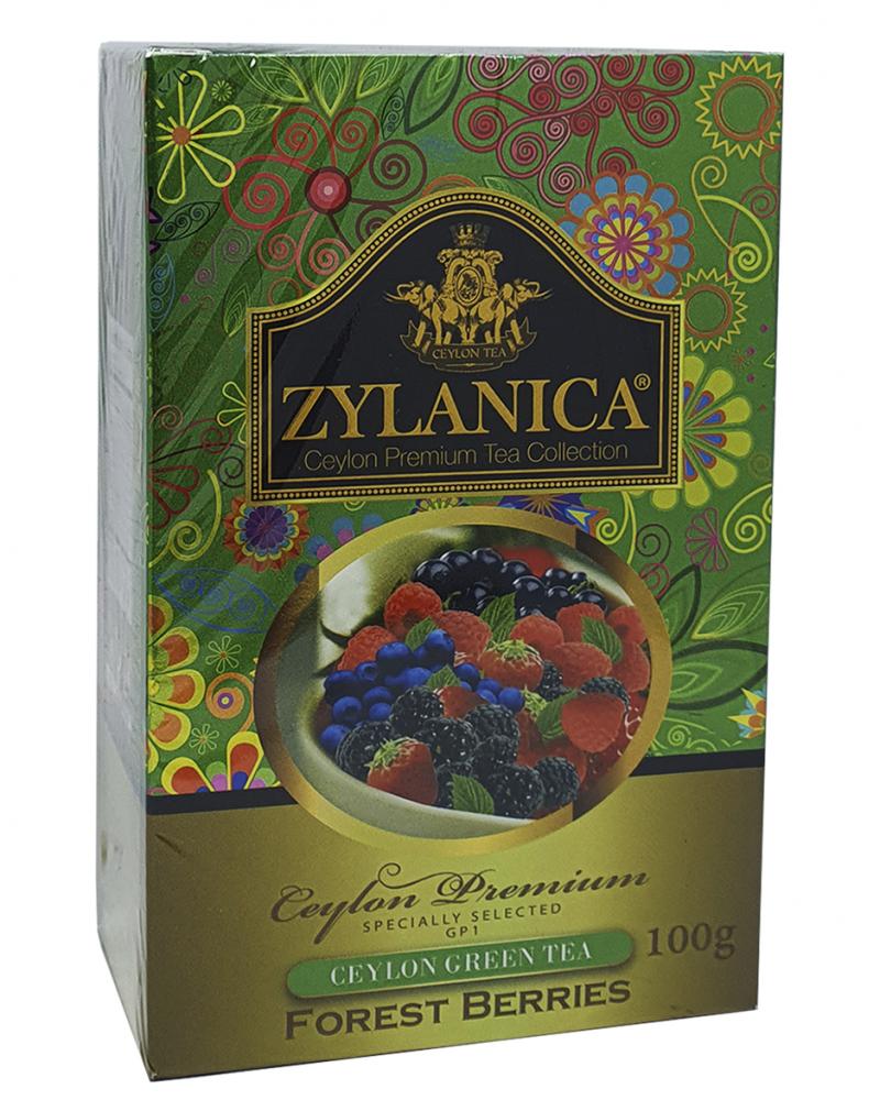 Чай зелений з ароматом лісових ягід Zylanica Forest Berries Ганпаудер 100 г (51929)