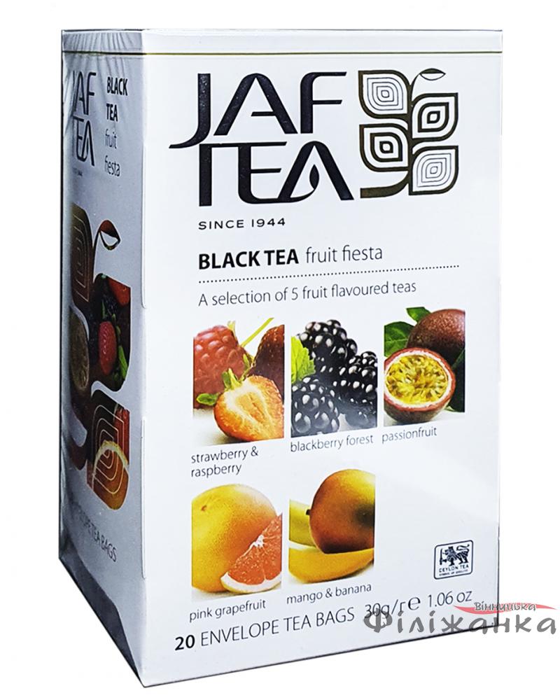 Чай Jaf Tea Fruit fiesta чорний 5 смаків 20 шт х 1,5 г (56061)