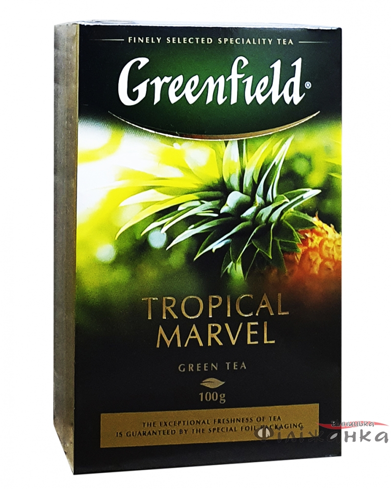 Чай Greenfield Tropical Marvel зеленый с имбирем и ананасом 100 г (682)