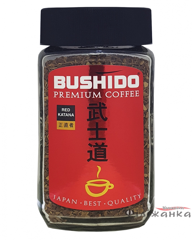 Кава Bushido Red Katana розчинна 100 г в скляній банці (421)