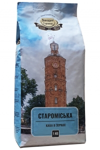 Кофе в зернах Вінницьке горнятко Староміська 40/60 1кг (55596)