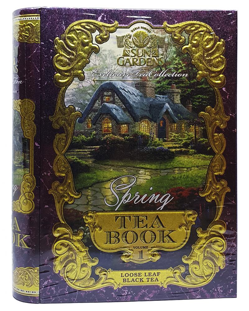 Чай Sun Gardens Весна Чайная книга Том 1 черный ОРА 100 г  (1000)