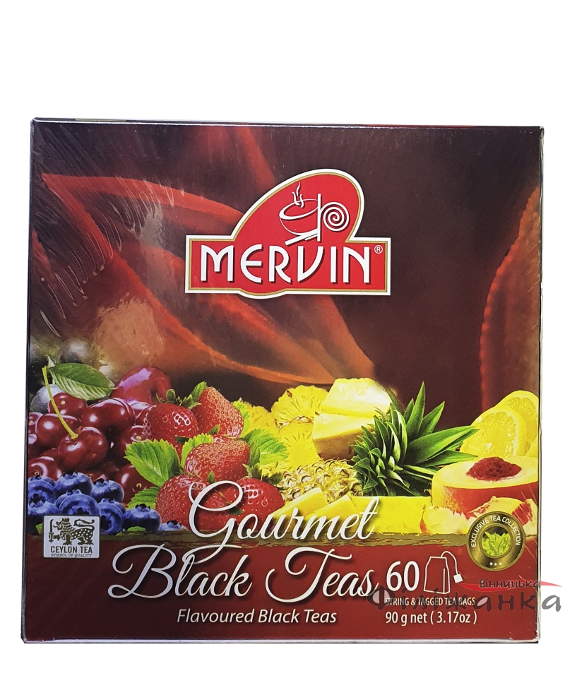 Чай Mervin чорний Асорті 60 пак.*1.5 г (57257)