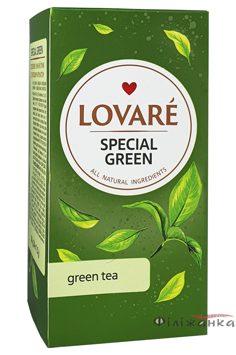 Чай Lovare Special Green зелений в пакетиках 24 пак (56765)