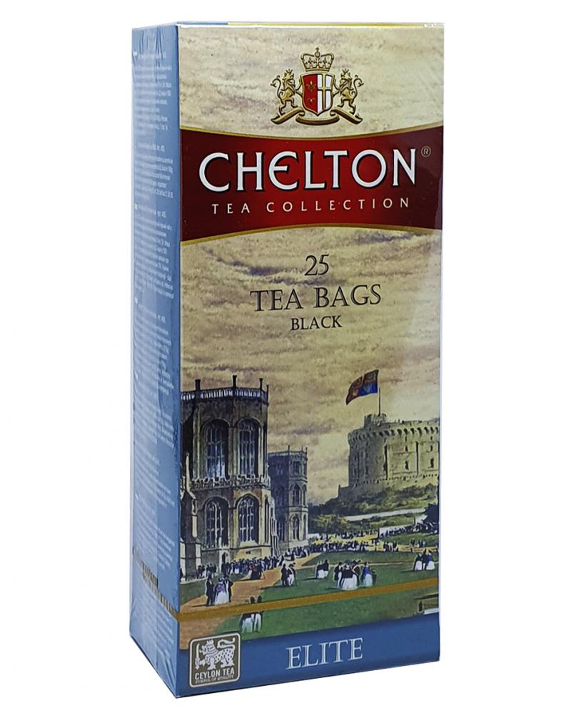 Чай Chelton Элитный черно-зеленый с бергамотом в пакетиках 25 шт х 1,5 г (52795)