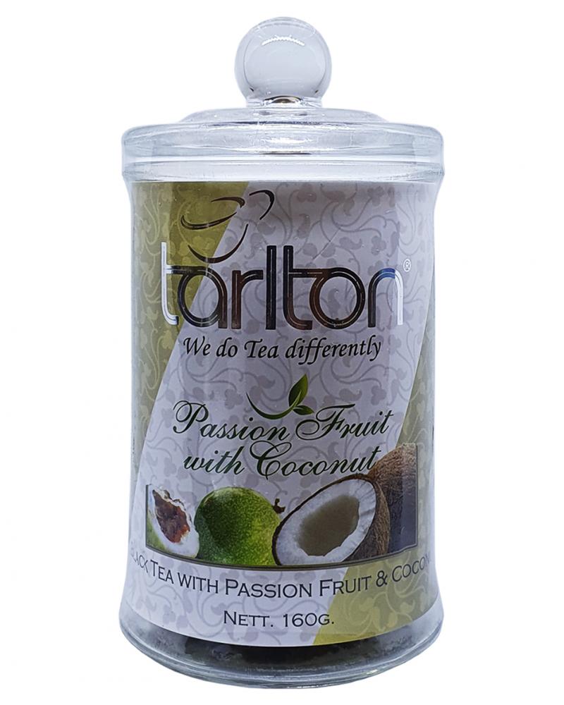 Чай Tarlton Passion Fruit черный ФБОР с кусочками маракуйи и кокоса 160 г  (53245)