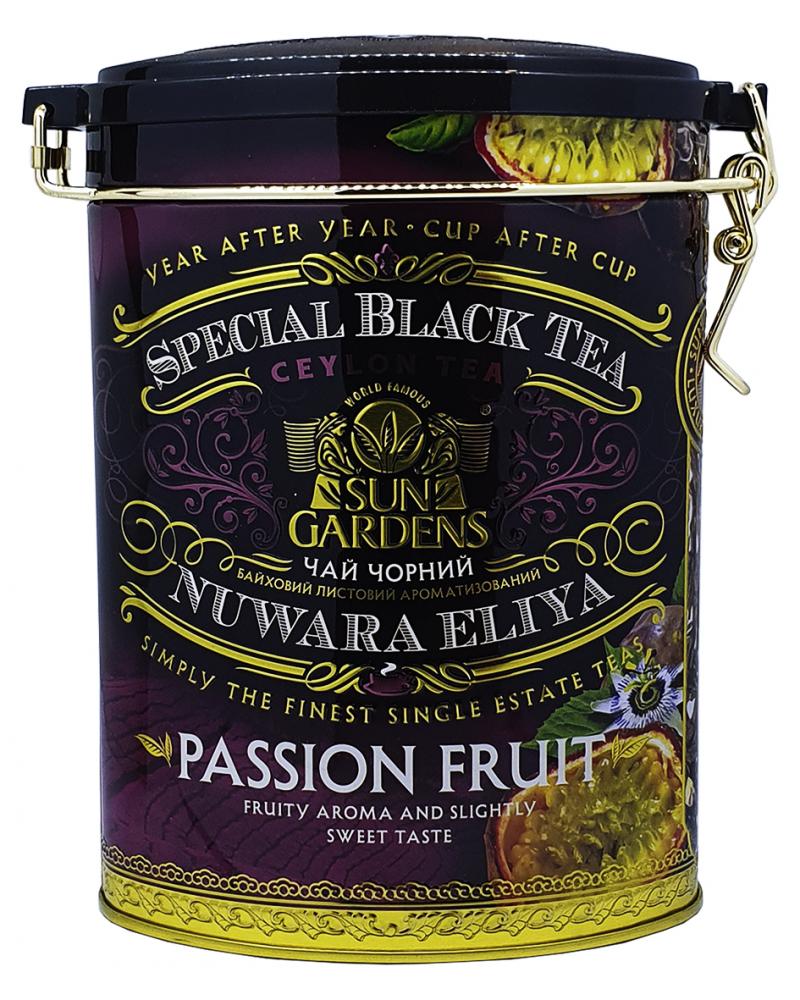 Чай Sun Gardens Passion Fruit черный с ароматом маракуйи 100 г (54308)