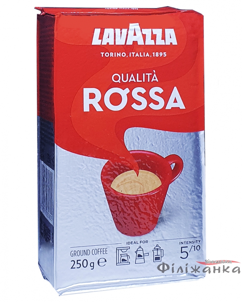 Кава Lavazza Qualita Rossa мелена 250 г європейський ринок (54958)