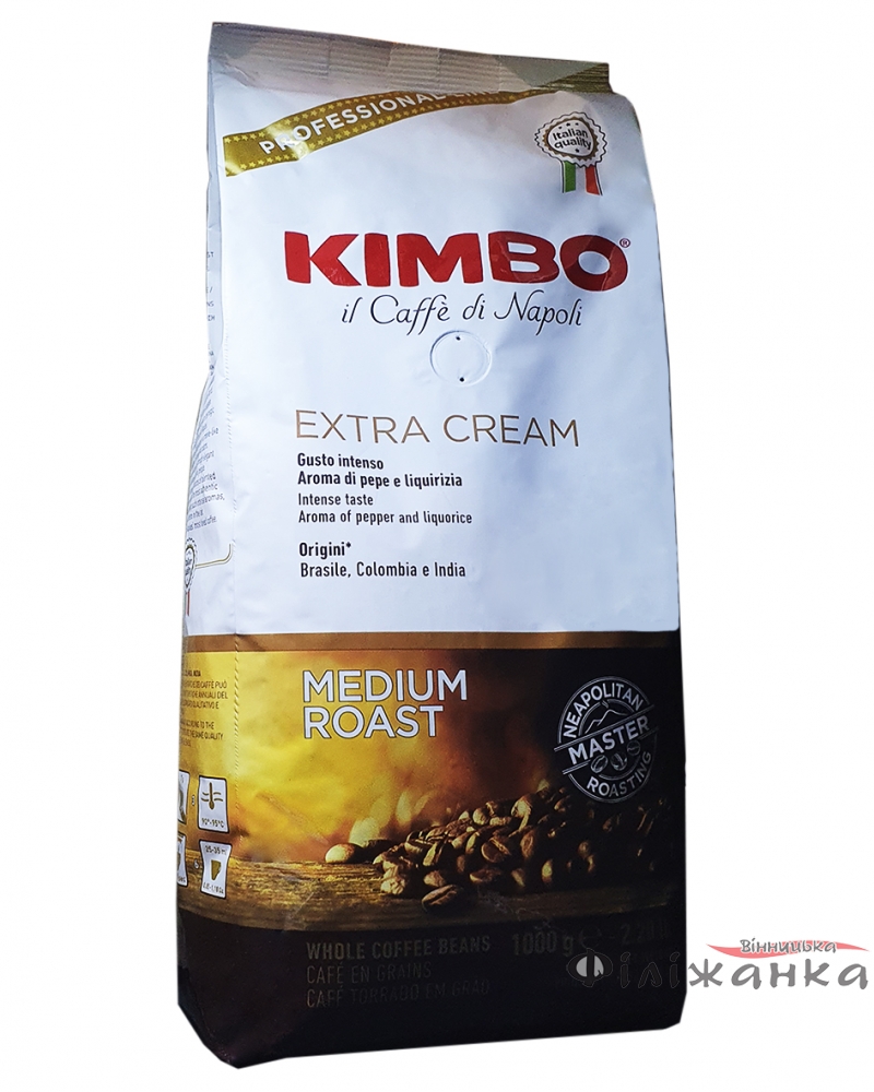 Кофе Kimbo Espresso Bar Extra Crema в зернах1 кг (55162)