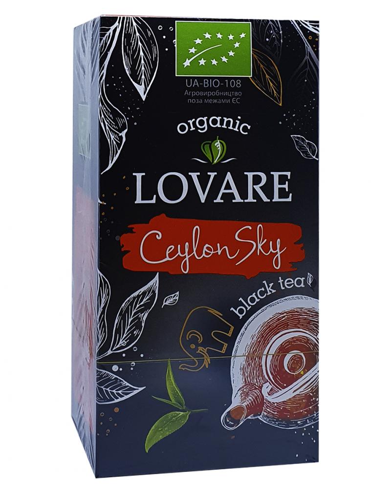 Чай Lovare Organic Ceylon Sky черный в пакетиках 24 шт х 1,5 г (52928)