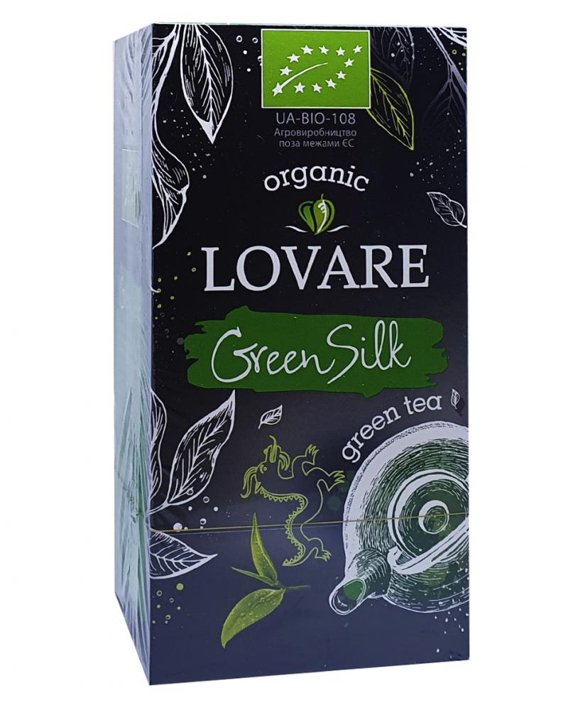 Чай Lovare Organic Green Silk зелений в пакетиках 24 шт х 1,5 г (52930)