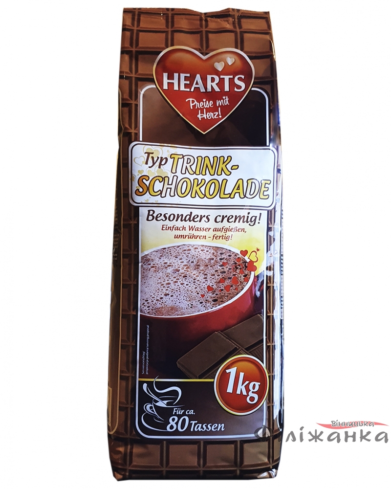 Гарячий шоколад Hearts Trink-Schokolade 1 кг (526)