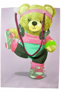 Пакет подарочный Крутой медвежонок 31*40*12 см в ассортименте (61138)