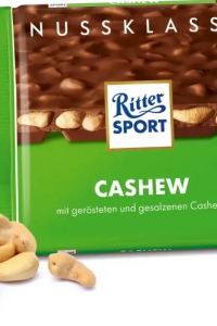Шоколад Ritter Sport CASHEW молочний з горіхом кеш'ю 100г (58009)