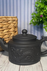 Чайник з ісинської глини Тянь-лун 360 мл темний (60563)