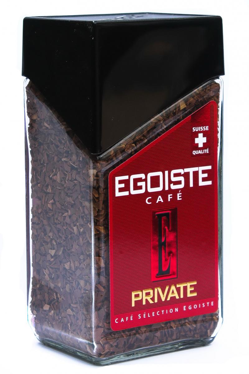 Кофе Egoiste Private растворимый 100 г в стеклянной банке (52832)