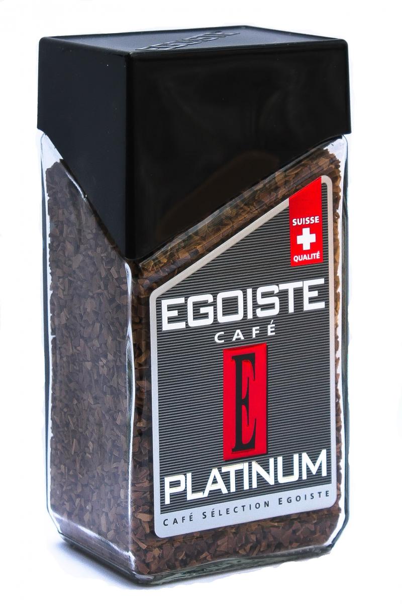Кофе Egoiste Platinum растворимый 100 г в стеклянной банке (52833)