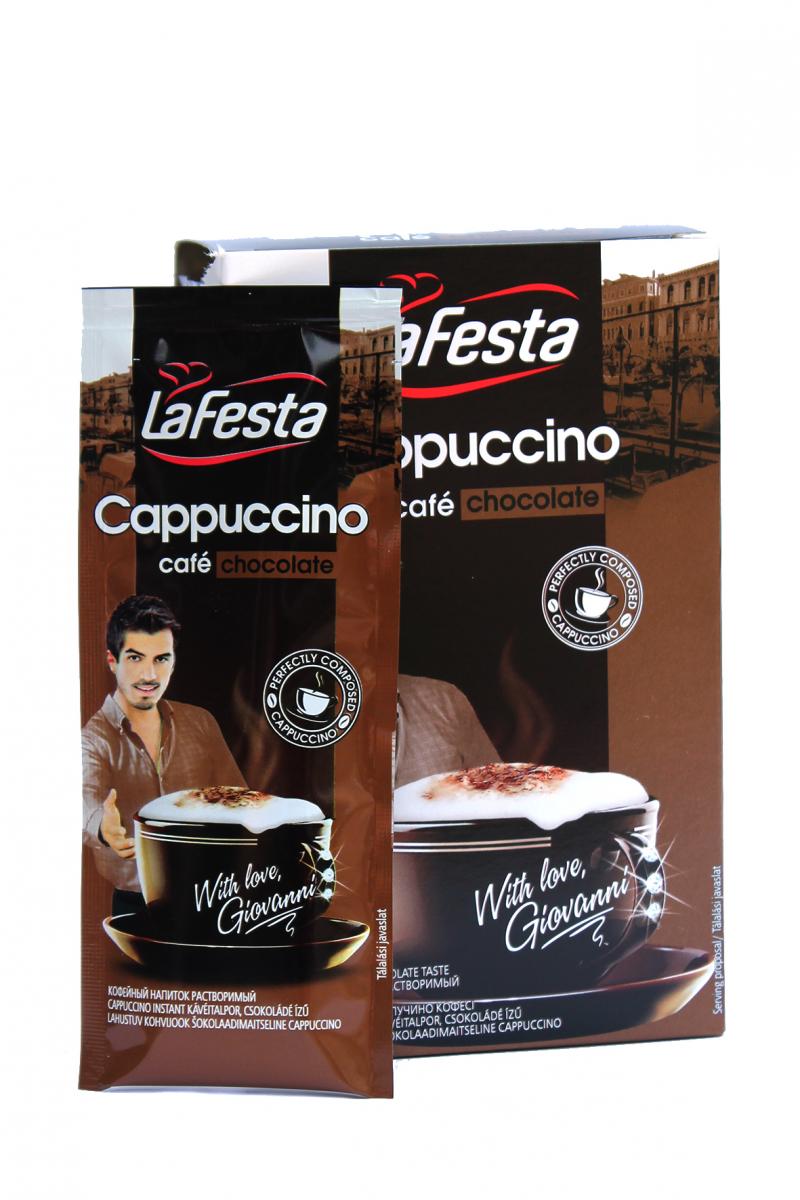 Кофейный напиток La Festa capuccino chocolate в стиках 10 х 12,5 г (574)
