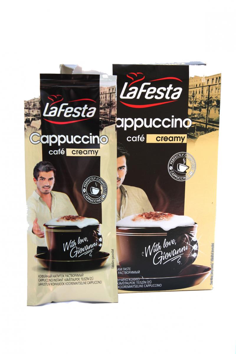 Кофейный напиток La Festa capuccino creamy в стиках 10 х 12,5 г (575)