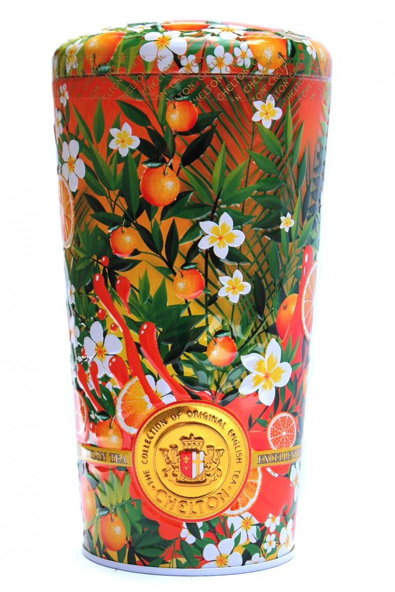 Чай Chelton Солнечный фруктзеленый с кусочками фруктов и лепестками цветов  100 г (52786)