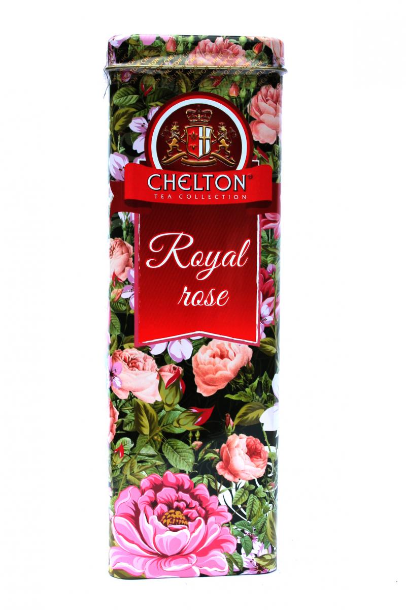 Чай Chelton Королевская роза черный 80 г в металлической банке (52322)
