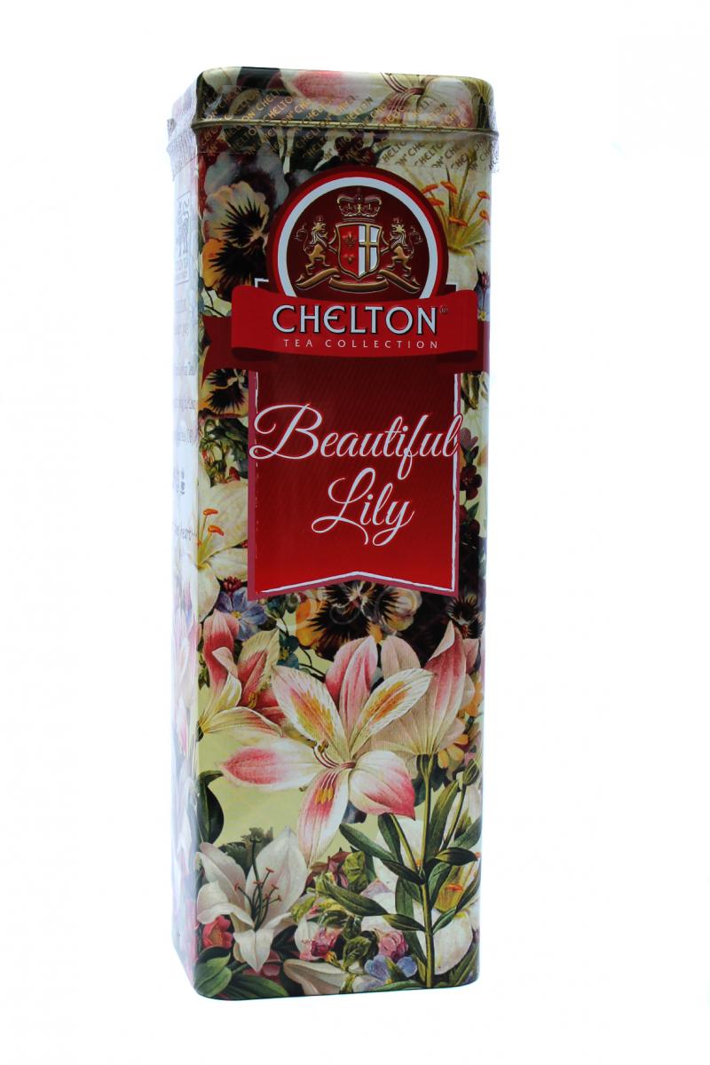 Чай Chelton Прекрасные лилии черный 80 г в металлической банке (52324)