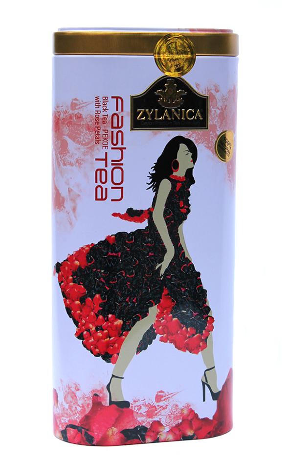 Чай черный с лепестками цветов Zylanica Fashion tea Роза 100 г  (51930)