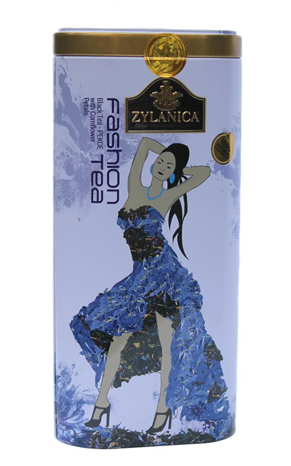 Чай черный с лепестками цветов Zylanica Fashion tea Васильки 100 г  (51932)